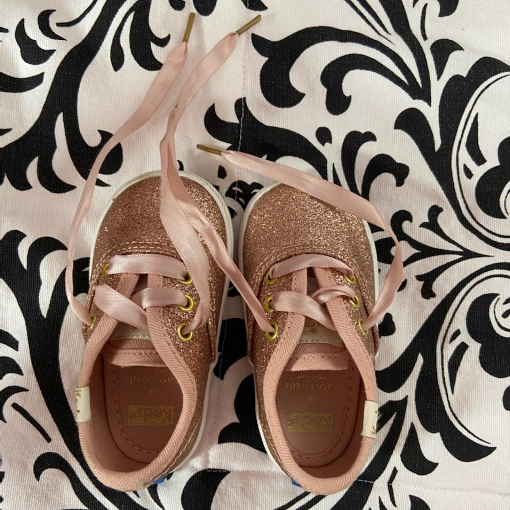 Rose Gold Sparkle Keds Kate Spade